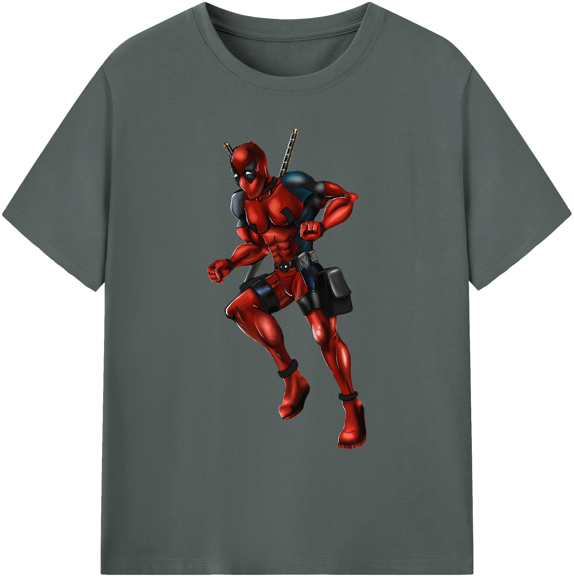 （画像用） Deadpool デッドプール 綿100％ メンズ半袖Tシャツ｜肌触りやわらか＆通気性